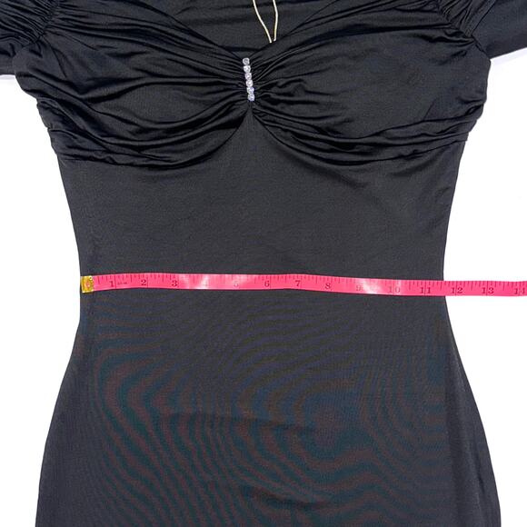 NWT Nana Jacqueline Black Olivia Long Sleeve Mini Dress Size Small - Picture 14 of 16